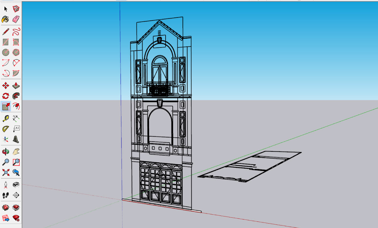 SketchUp model: \