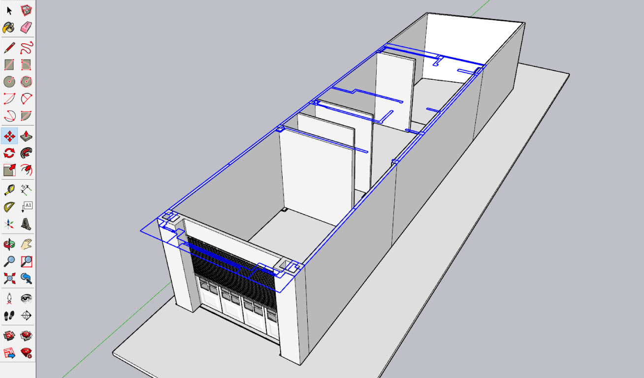 Dựng hình SketchUp từ file AutoCAD