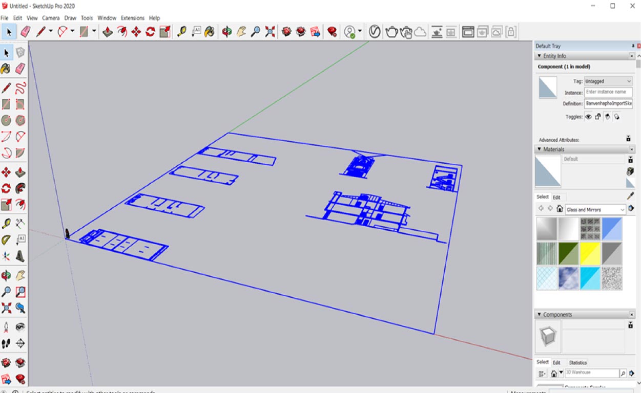 Chuyen file AutoCAD sang SketchUp