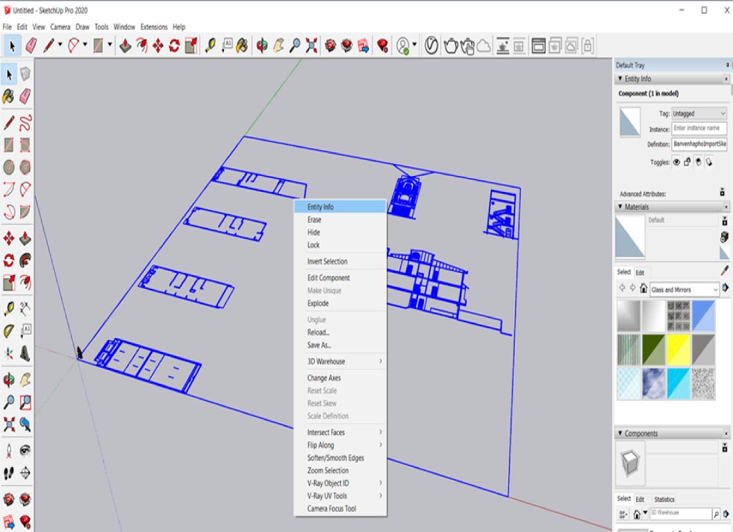 Chuyen file AutoCAD sang SketchUp