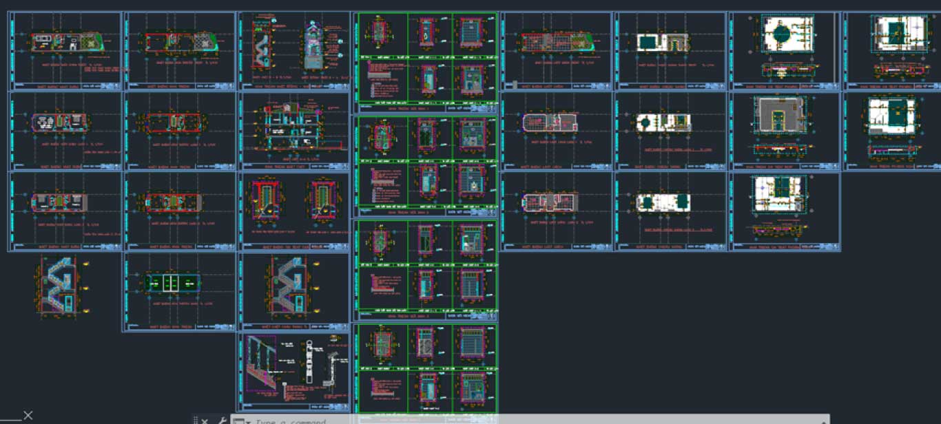 File AutoCAD kiến trúc đường phố