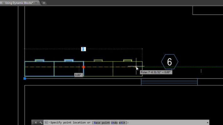 Tính năng dynamic blocks AutoCAD