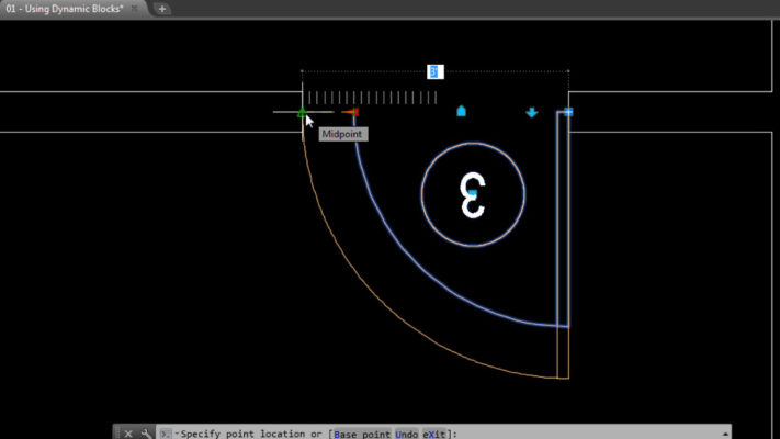 Tính năng dynamic blocks AutoCAD