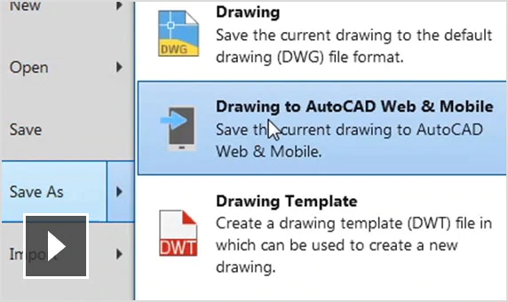 create new file autocad web app