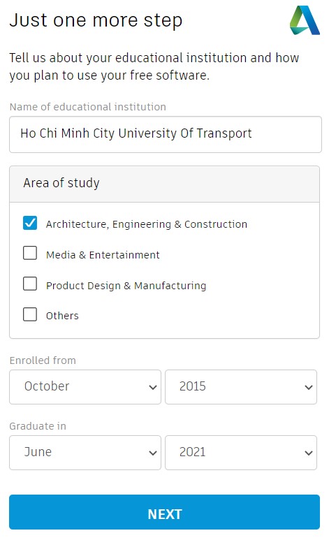 Tải phần mềm AutoCAD for student