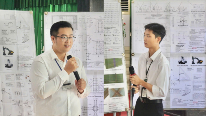 Sinh viên Đại học Xây dựng Miền Tây tỏa sáng với Tekla Structures tại Giải thưởng Loa Thành 2025 1MTU