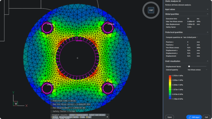 Faster and reusable 2D FEA 1