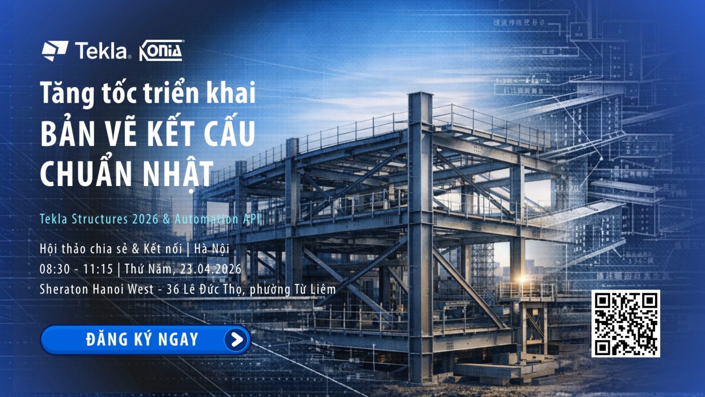 Tăng tốc triển khai bản vẽ kết cấu chuẩn Nhật với Tekla – Hội thảo dành cho kỹ sư & doanh nghiệp Featured image web